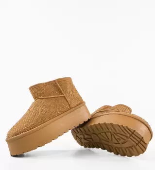 Cizme tip Ug Oliv Camel imagine