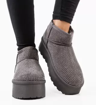 Cizme tip Ug Oliv Gri imagine