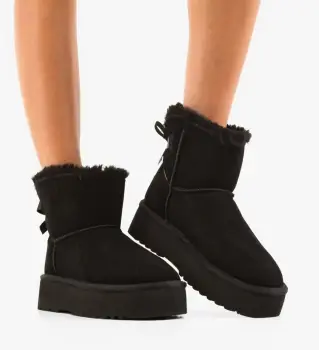 Cizme tip Ug Reran Negre imagine