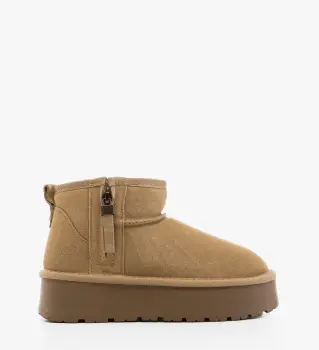 Cizme tip Ug Ritals Bej imagine