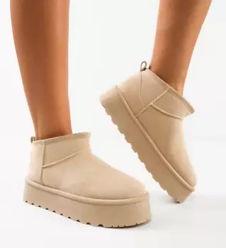 Cizme tip Ug Sethio Bej imagine