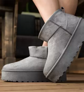 Cizme tip Ug Sethio Gri imagine