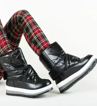 Cizme Tip Ug Sohaib Negre imagine