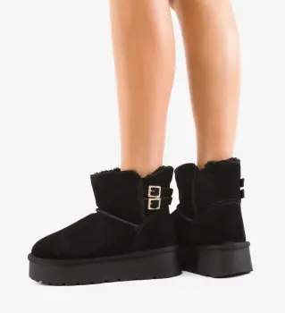 Cizme tip Ug Tieme Negre imagine