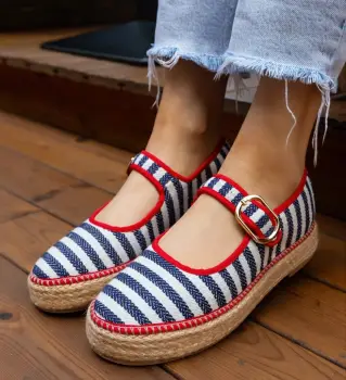 Espadrile dama Gamny Albastri imagine