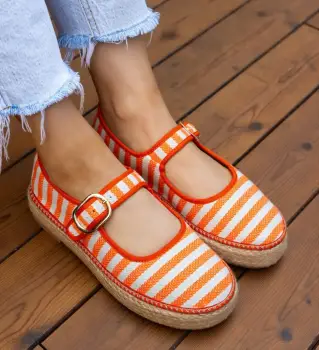 Espadrile dama Gamny Portocalii imagine