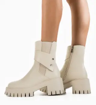 Ghete dama Argent Bej imagine