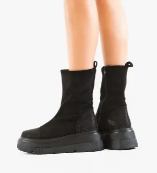 Ghete dama Boomer Negre 2 imagine