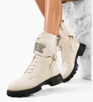 Ghete dama Lakeras Bej imagine