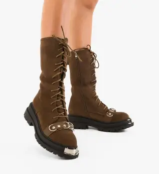 Ghete dama Lana Khaki imagine