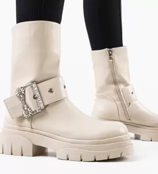 Ghete dama Short Bej imagine