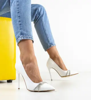 Pantofi Casette Albi imagine