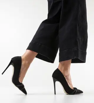 Pantofi Casette Negri 2 imagine