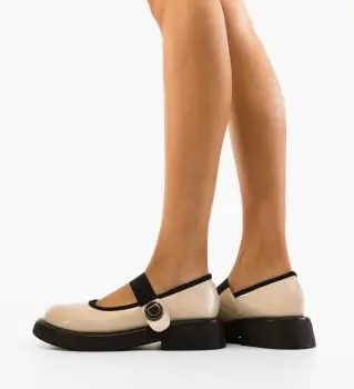 Pantofi Casual Adem Bej 3 imagine