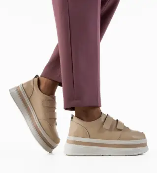 Pantofi Casual Akoste Bej imagine