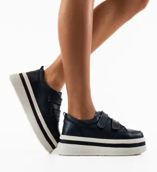 Pantofi Casual Akoste Bleumarin imagine