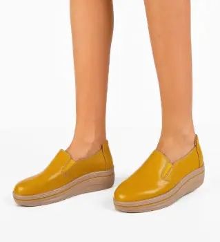 Pantofi Casual Alpino Galbeni imagine