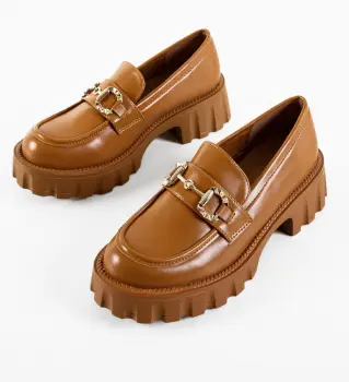 Pantofi Casual Alyena Camel imagine