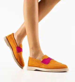 Pantofi Casual Andrey Portocalii imagine