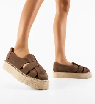 Pantofi Casual Anura Khaki imagine