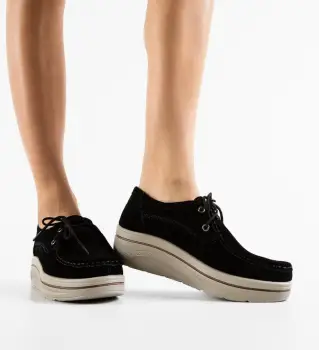 Pantofi Casual Auron Negri imagine