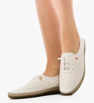 Pantofi Casual Azukar Albe imagine