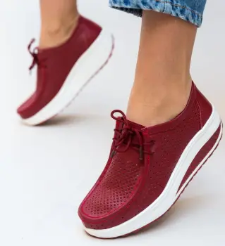 Pantofi Casual Baroco Rosii imagine