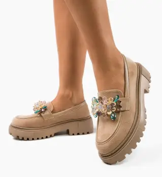 Pantofi Casual Barry Khaki imagine