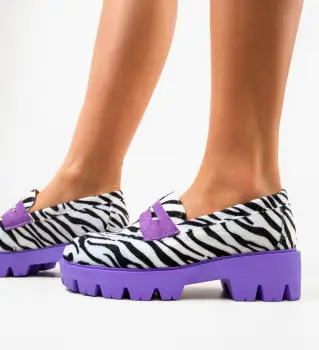 Pantofi Casual Beidar Zebra imagine
