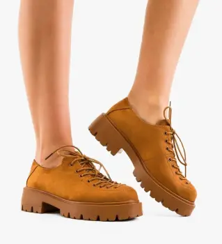 Pantofi Casual Berabe Camel imagine