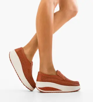 Pantofi Casual Bicaz Portocalii imagine