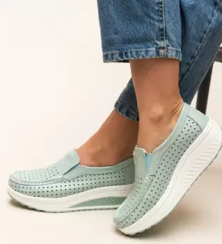 Pantofi Casual Bicaz Turcoaz imagine