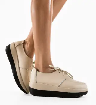 Pantofi Casual Creamt Bej imagine