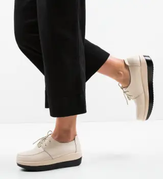 Pantofi Casual Creamt Bej imagine
