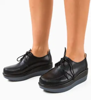 Pantofi Casual Creamt Negri imagine