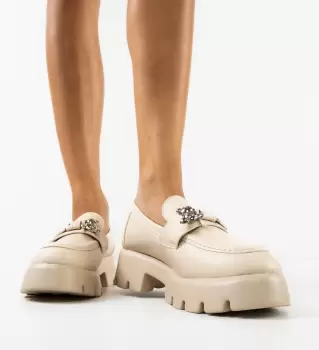 Pantofi Casual dama Ashweather Bej imagine