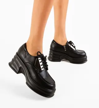 Pantofi casual dama Barteon Negri imagine