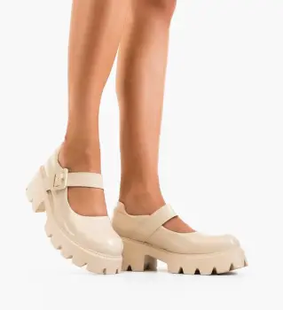 Pantofi Casual dama Bokfa Bej imagine