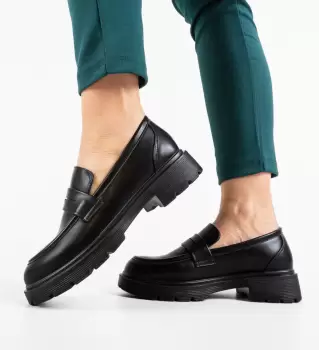 Pantofi Casual dama Bromenia Negri imagine