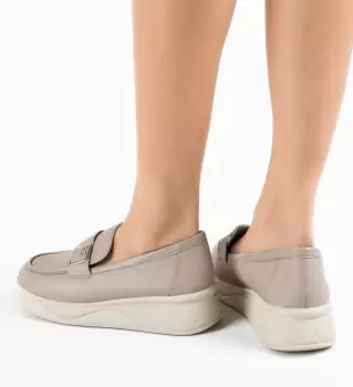 Pantofi casual dama Catlyn Khaki imagine