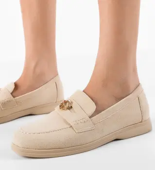 Pantofi casual dama Citrin Bej imagine