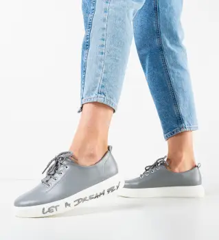 Pantofi casual dama Constance Gri imagine