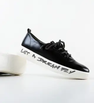 Pantofi casual dama Constance Negre imagine