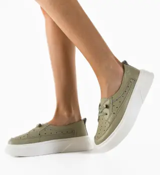 Pantofi Casual dama Darya Khaki imagine