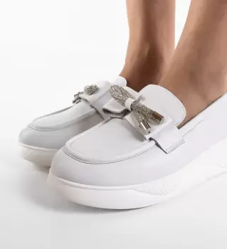 Pantofi casual dama Eacona Albi imagine