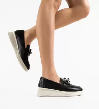 Pantofi casual dama Eacona Negri imagine