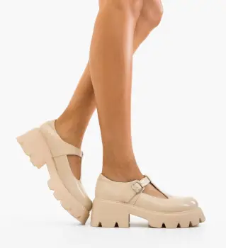 Pantofi Casual dama Fabox Bej 2 imagine