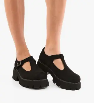 Pantofi Casual dama Fabox Negri 2 imagine