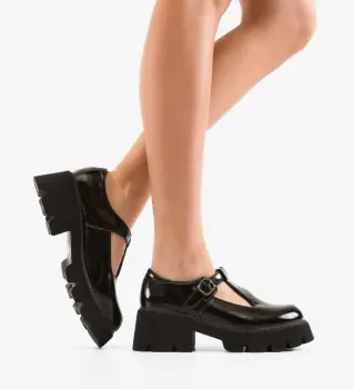 Pantofi Casual dama Fabox Negri imagine