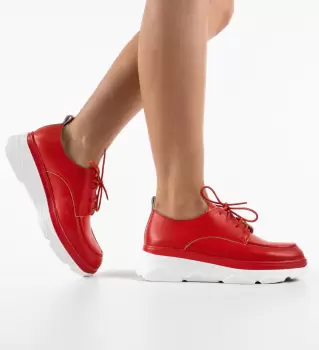 Pantofi casual dama Frelly Rosii imagine